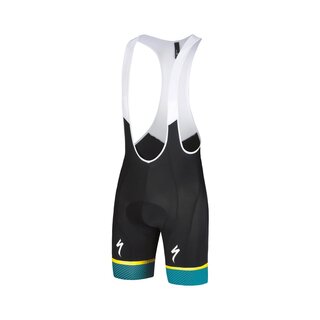 RBX COMP LOGO BIB SHORT BLK/DKTEAL/YEL L