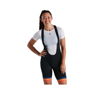 Specialized RBX COMP BIB SHORT WMN ORANGE SUNSET/DARK BLUE S