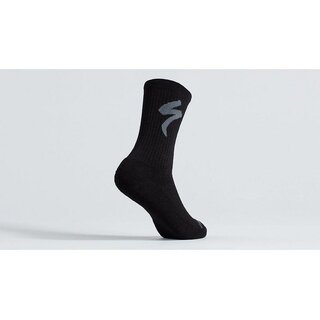 Specialized MERINO MIDWEIGHT TALL LOGO SOCK BLACK S